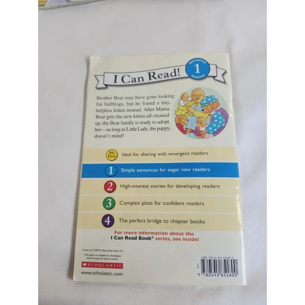 Scholastic Book Lot Of 5 The Berenstain Bears I Can Read Beginning 1‎ Reading